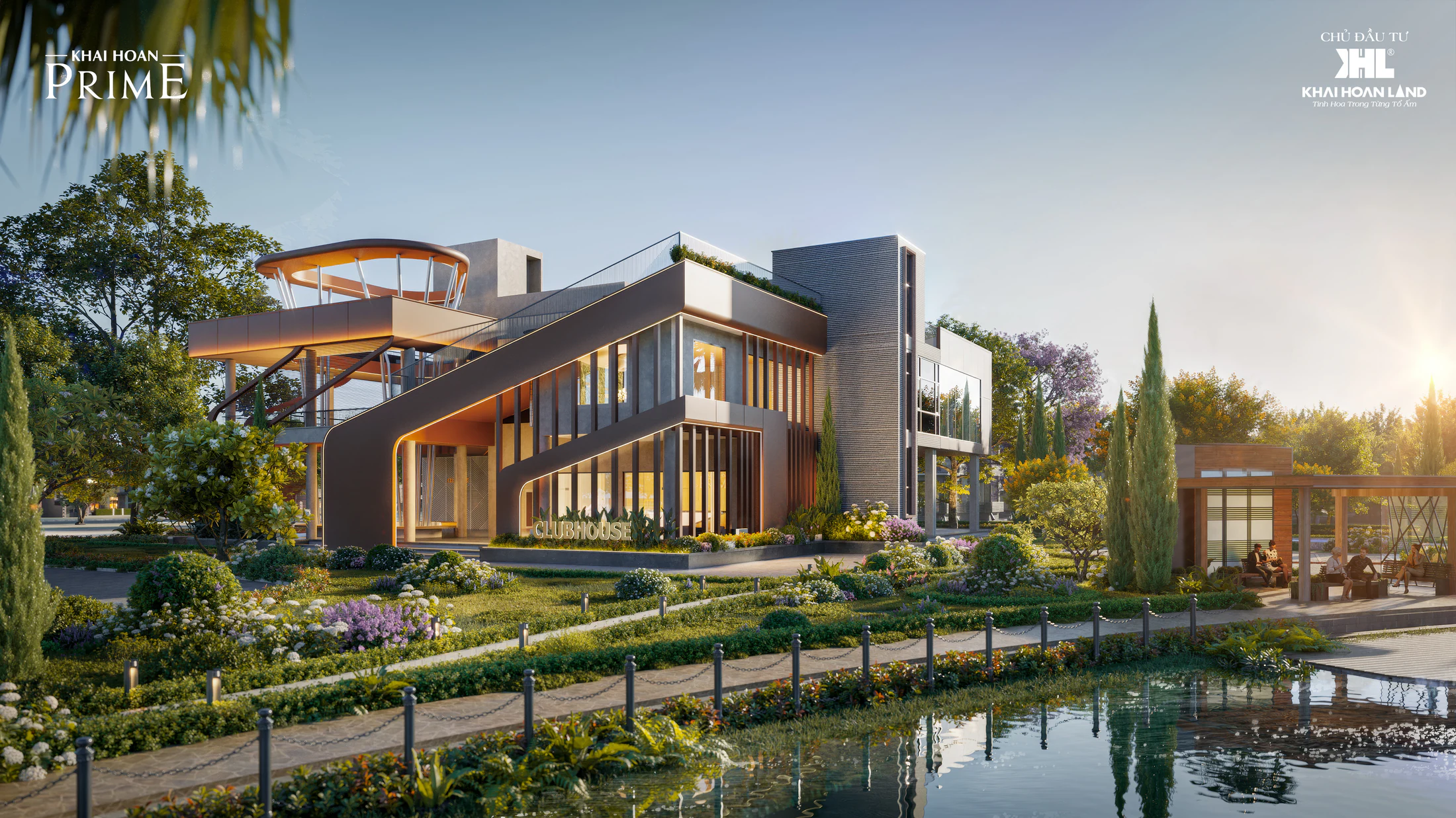 Phối cảnh minh họa khu clubhouse của dự án Khải Hoàn Prime