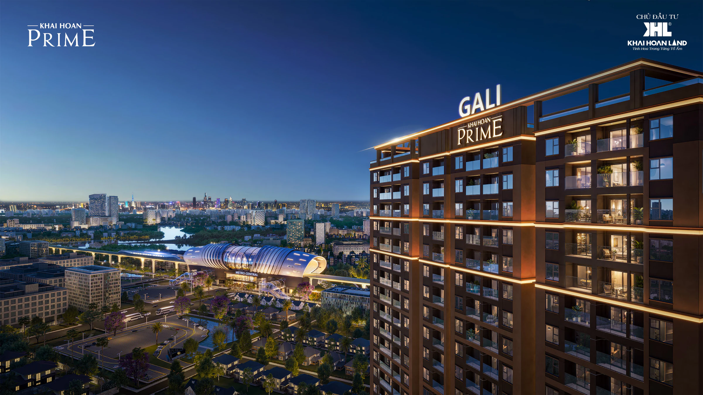 Phối cảnh minh họa tháp Gali thuộc dự án Khải Hoàn Prime